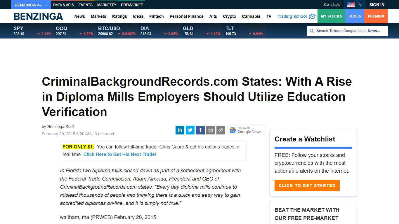 CriminalBackgroundRecords.com States: With A Rise in Diploma Mills ...